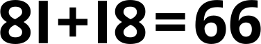 81 + 18 = 66